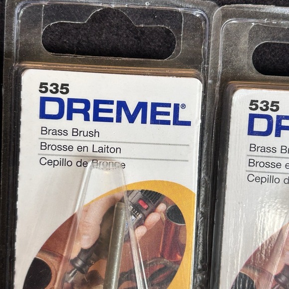 Dremel 535 Brass Brush, 1/8In. Dia., 1-3/4In. L, Lot Of 4 - Picture 2 of 3